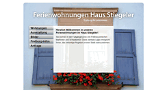 Desktop Screenshot of ferienwohnung-stiegeler.de